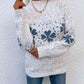 Four Leaf Clover Mock Neck Sweater