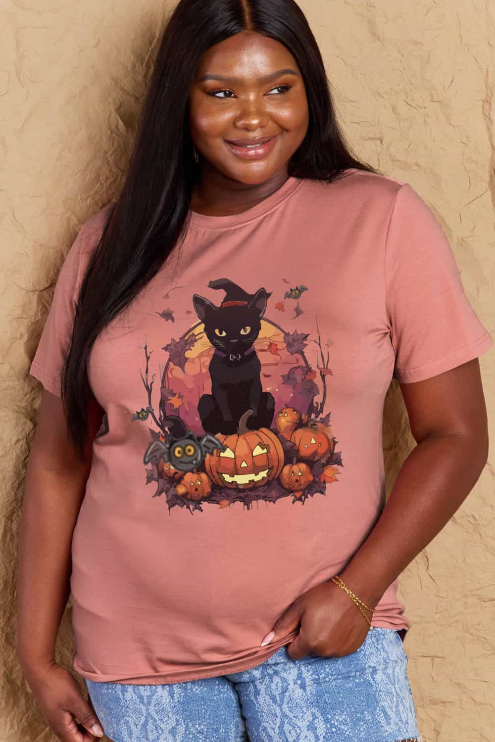 Halloween Theme Graphic T-Shirt