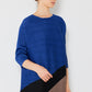 Pleated Horizontal Rib Color Block Top