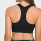 Zip Up Racerback Sports Bra