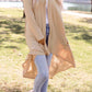 High-Low Open Front Cardigan with Pockets