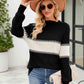 Contrast Round Neck Sweater