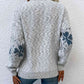 Four Leaf Clover Mock Neck Sweater