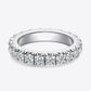 2.3 Carat Moissanite 925 Sterling Silver Eternity Ring