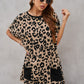 Leopard Pocketed T-Shirt Dress