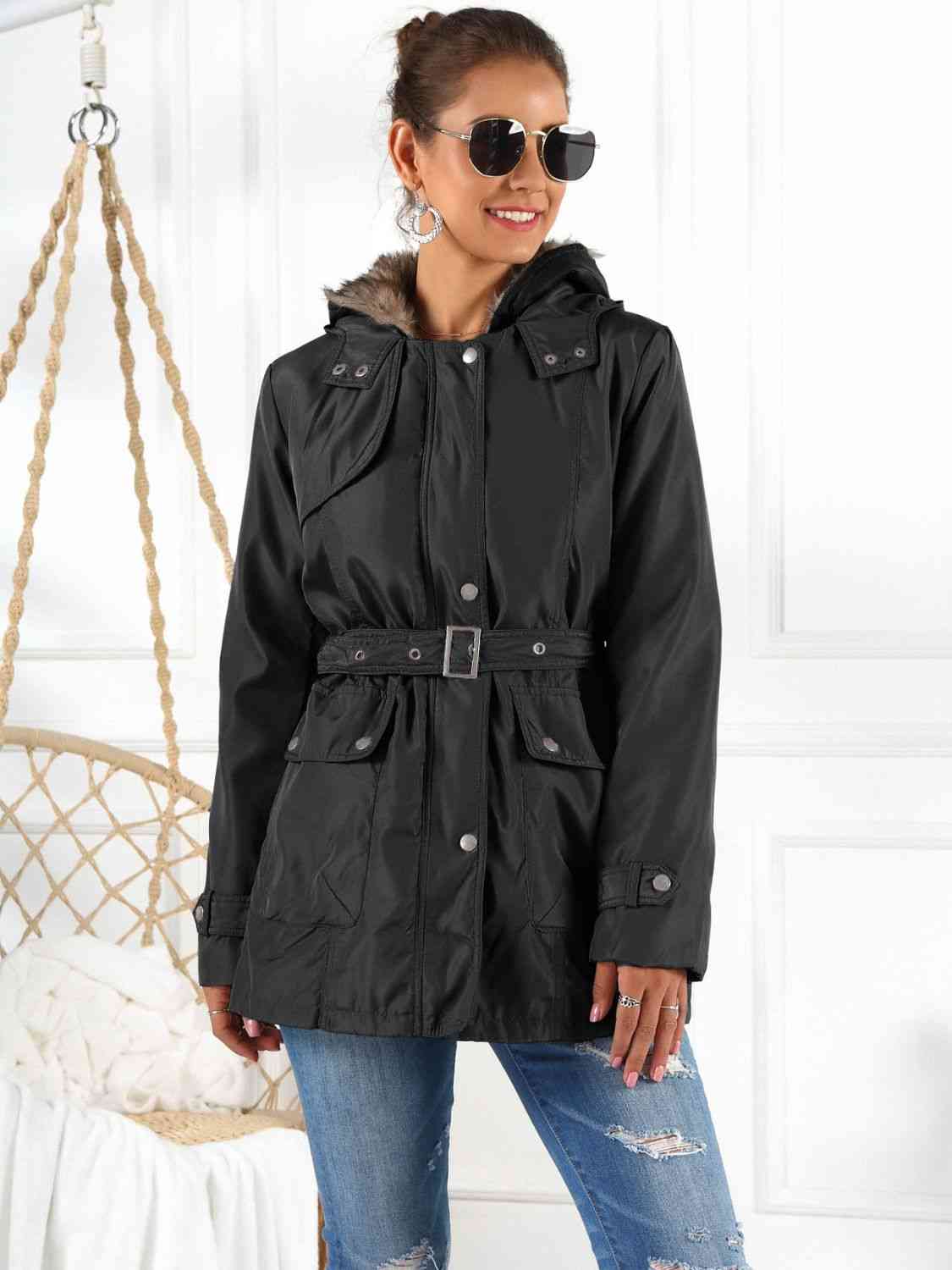 Hooded Jacket with Detachable Liner (Three-Way Wear)