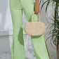 Slit High-Rise Flare Pants