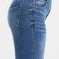 BAYEAS High Waist Button-Fly Raw Hem Wide Leg Jeans