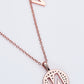 Moissanite K to T Pendant Necklace