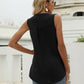 Swiss Dot Notched Neck Tank