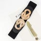 Twisted Alloy Buckle Wide Belt