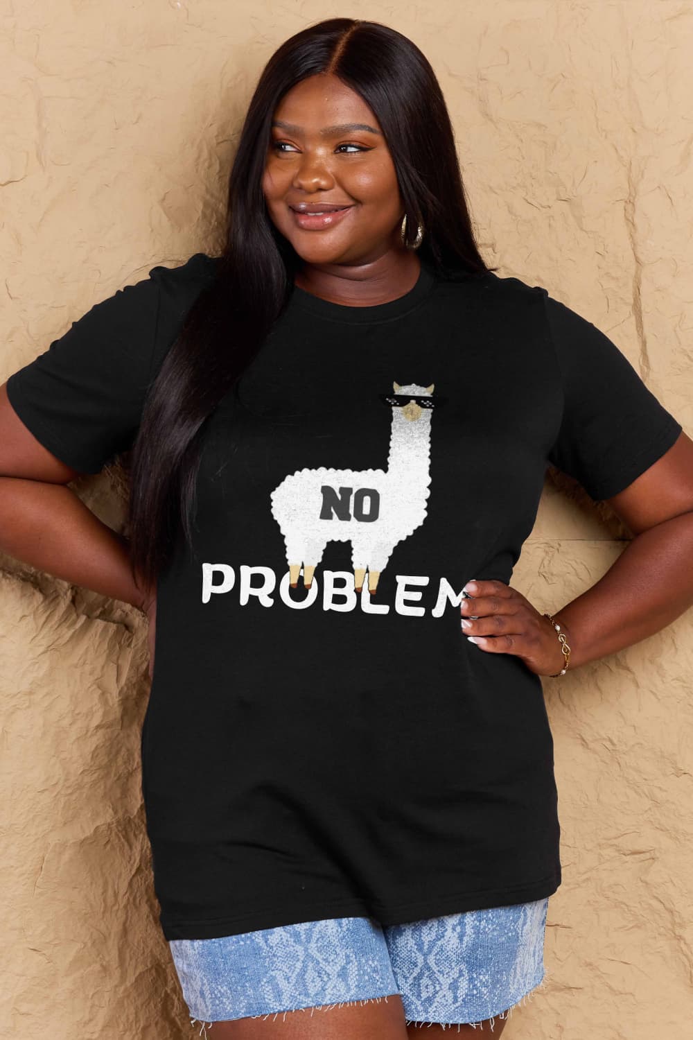 NO PROBLEM Graphic Cotton Tee