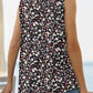 Printed Square Neck Curved Hem Tank