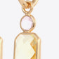 Glass Stone Decor Copper Earrings