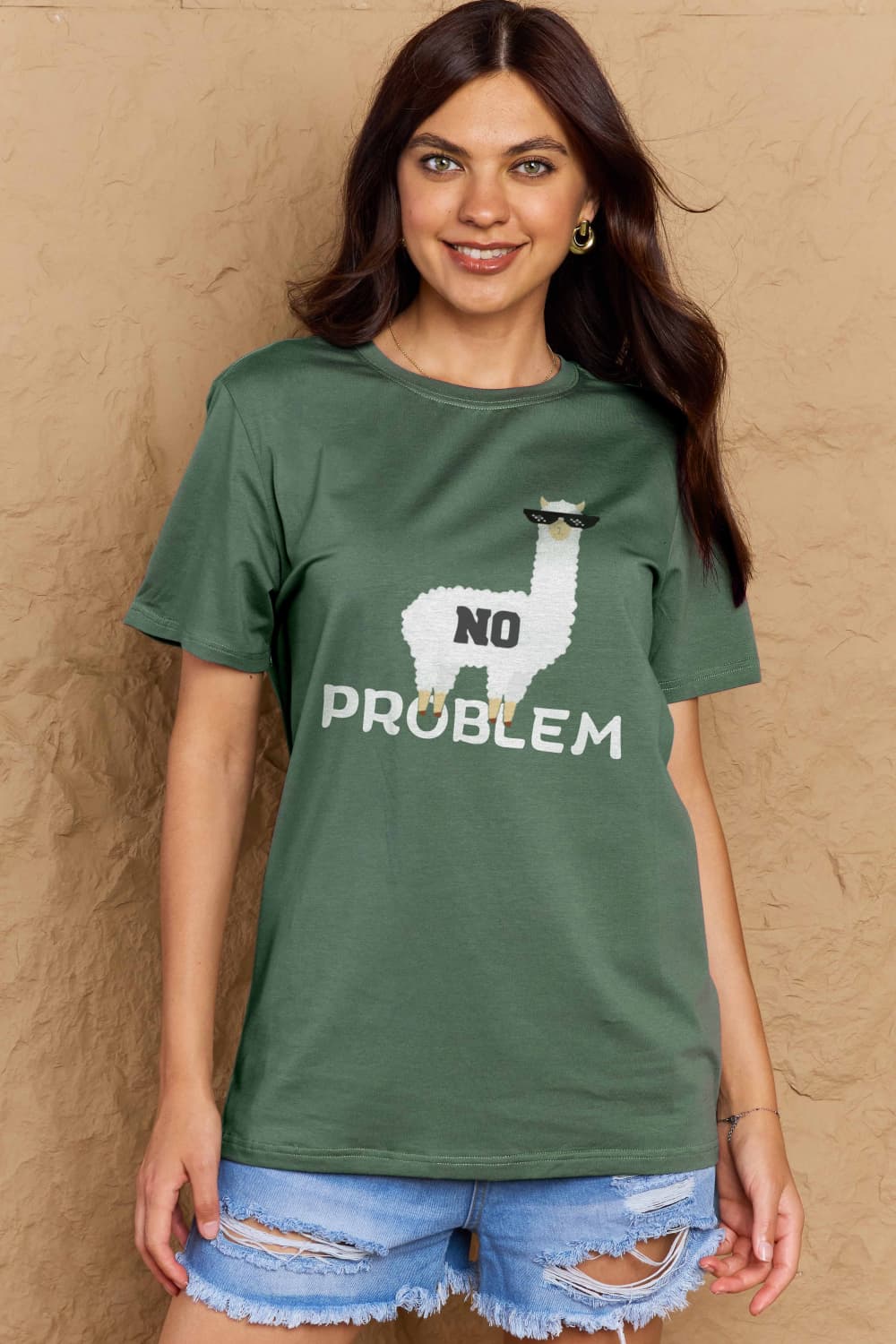 NO PROBLEM Graphic Cotton Tee