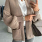 Open Front Dropped Shoulder Cardigan