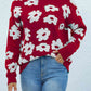 Floral Round Neck Sweater