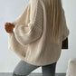 Open Front Dropped Shoulder Cardigan