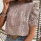 Printed Smocked Puff Sleeve Blouse