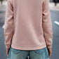 Texture Half Zip Long Sleeve Sweatshirt