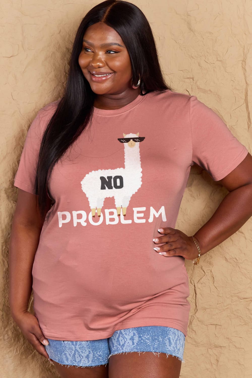 NO PROBLEM Graphic Cotton Tee