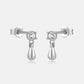 Inlaid Zircon 925 Sterling Silver Drop Earrings