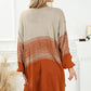 Color Contrast Ball Decoration Medium Long Cardigan