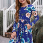 Girls Floral Long Sleeve Dress with Pockets