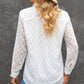 Curved Hem Button-Up Long Sleeve Shirt