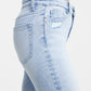 BAYEAS Full Size Raw Hem Washed Straight Jeans