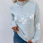 Four Leaf Clover Mock Neck Sweater