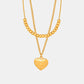 Heart Pendant Double-Layered Necklace