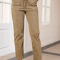 Drawstring Straight Pants with Pockets