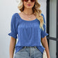 Short Flounce Sleeve Top