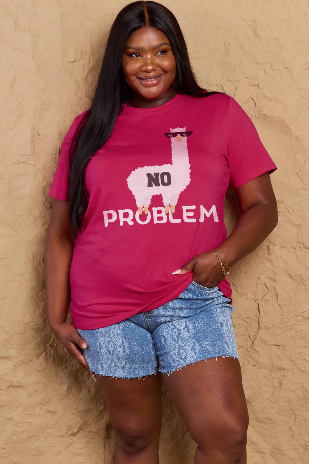 NO PROBLEM Graphic Cotton Tee