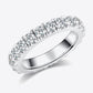 2.3 Carat Moissanite 925 Sterling Silver Eternity Ring