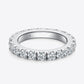 2.3 Carat Moissanite 925 Sterling Silver Eternity Ring