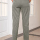 Drawstring Straight Pants with Pockets