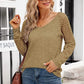 V-Neck Long Raglan Sleeve Top