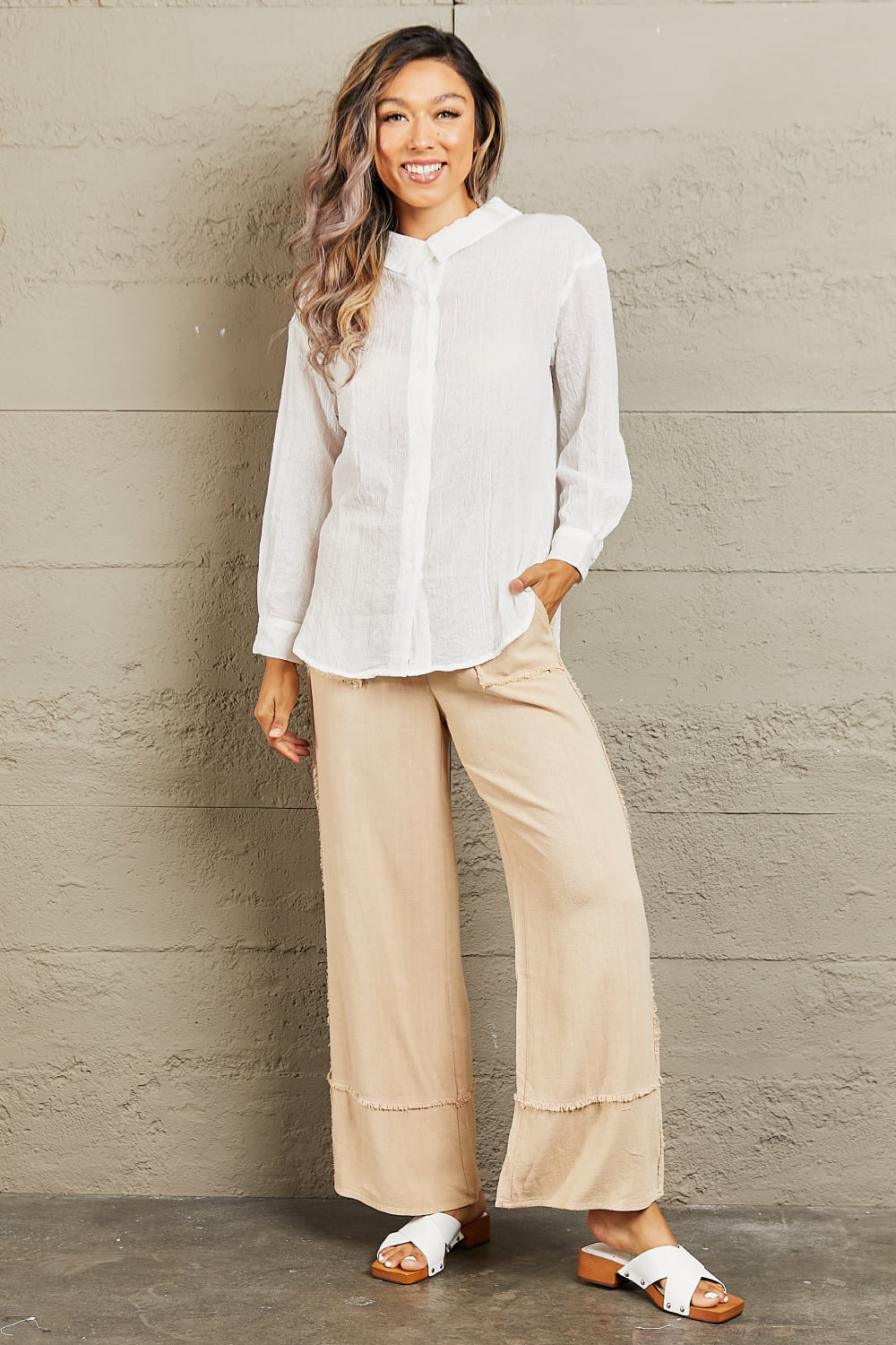 Lightweight Button Down Top