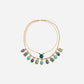 Geometric Alloy Double-Layered Necklace
