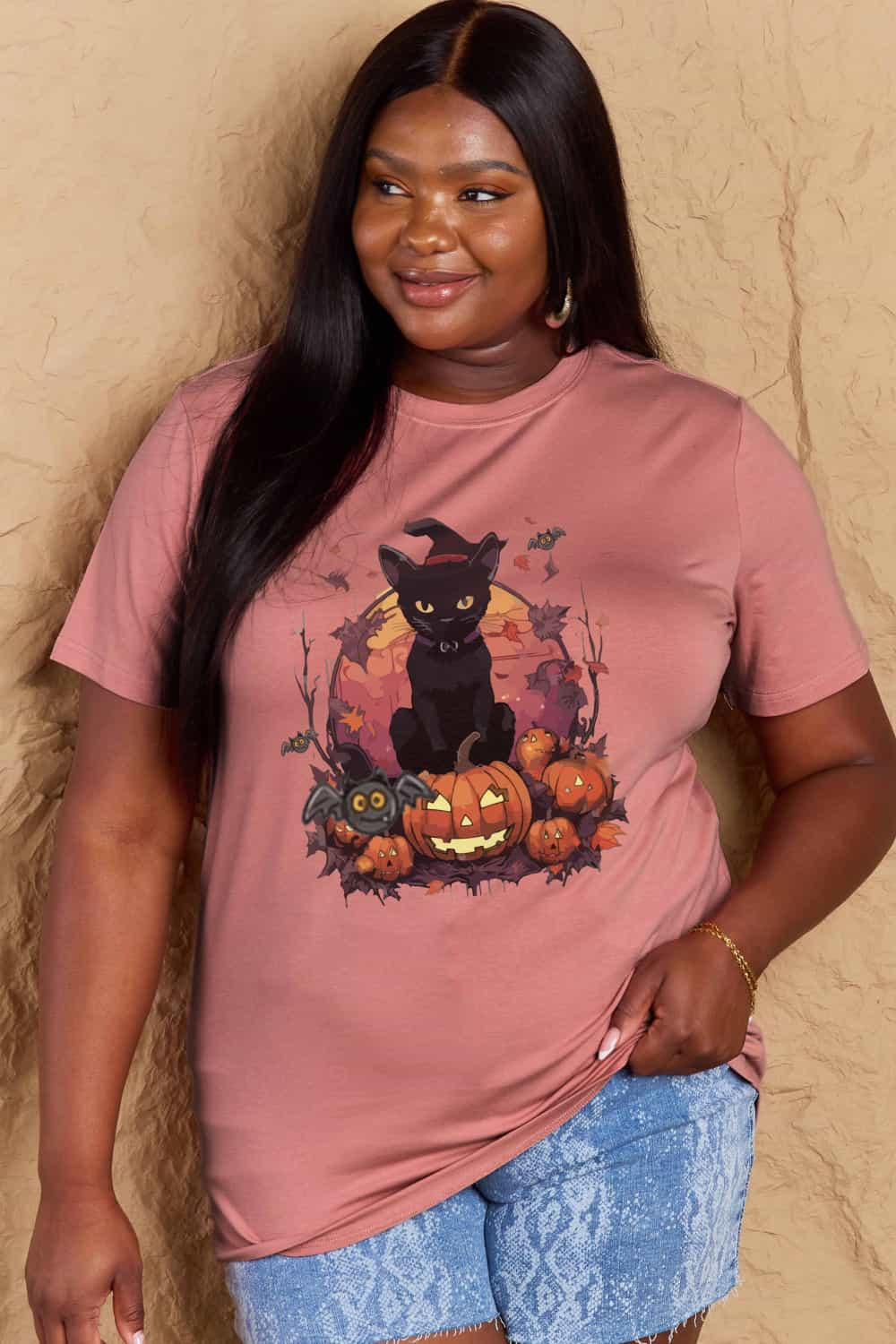 Halloween Theme Graphic T-Shirt