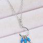 Opal Fish 925 Sterling Silver Necklace