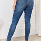 Judy Blue Mid Waist Distressed Slim Jeans