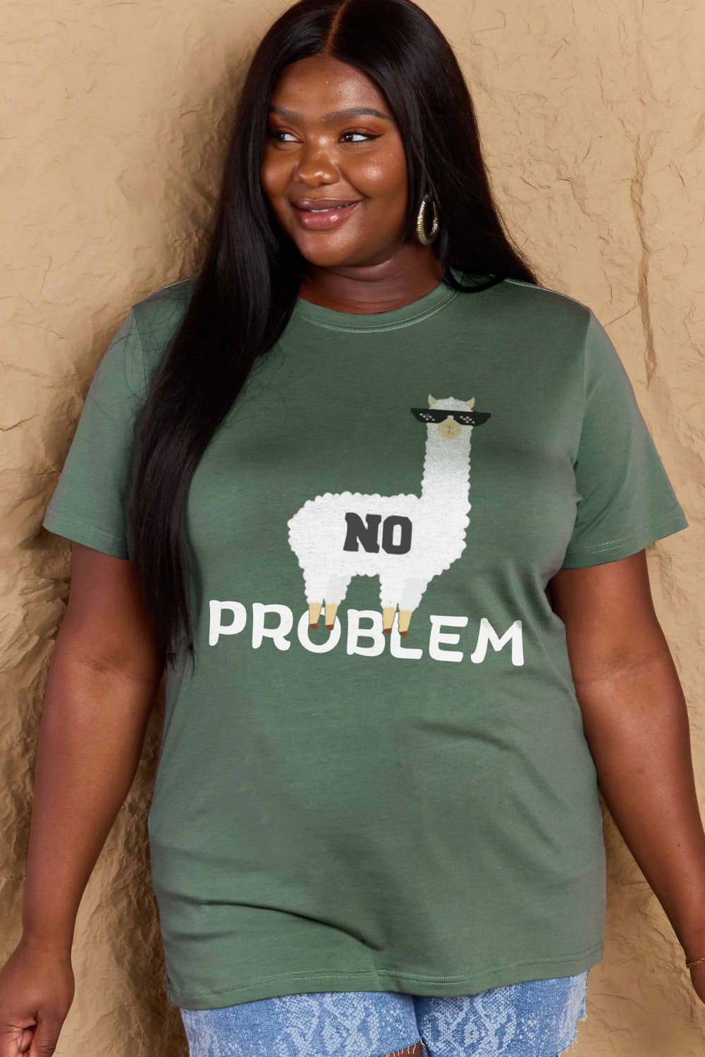 NO PROBLEM Graphic Cotton Tee