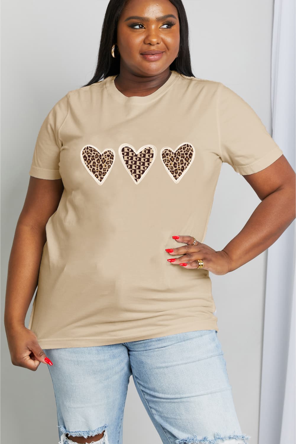 Heart Graphic Cotton Tee