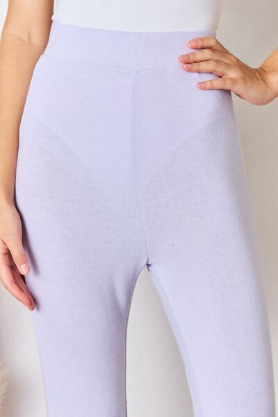 RISEN High Waist Ultra Soft Knit Flare Pants