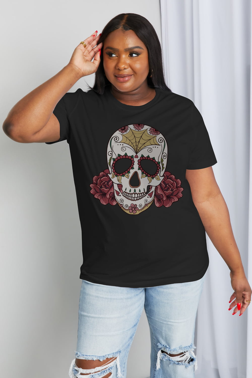 Skull Graphic Cotton Tee