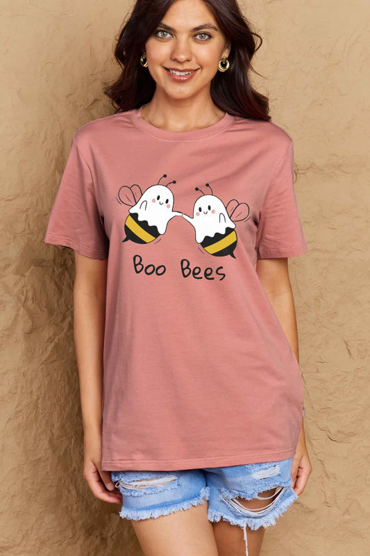 BOO BEES Graphic Cotton T-Shirt